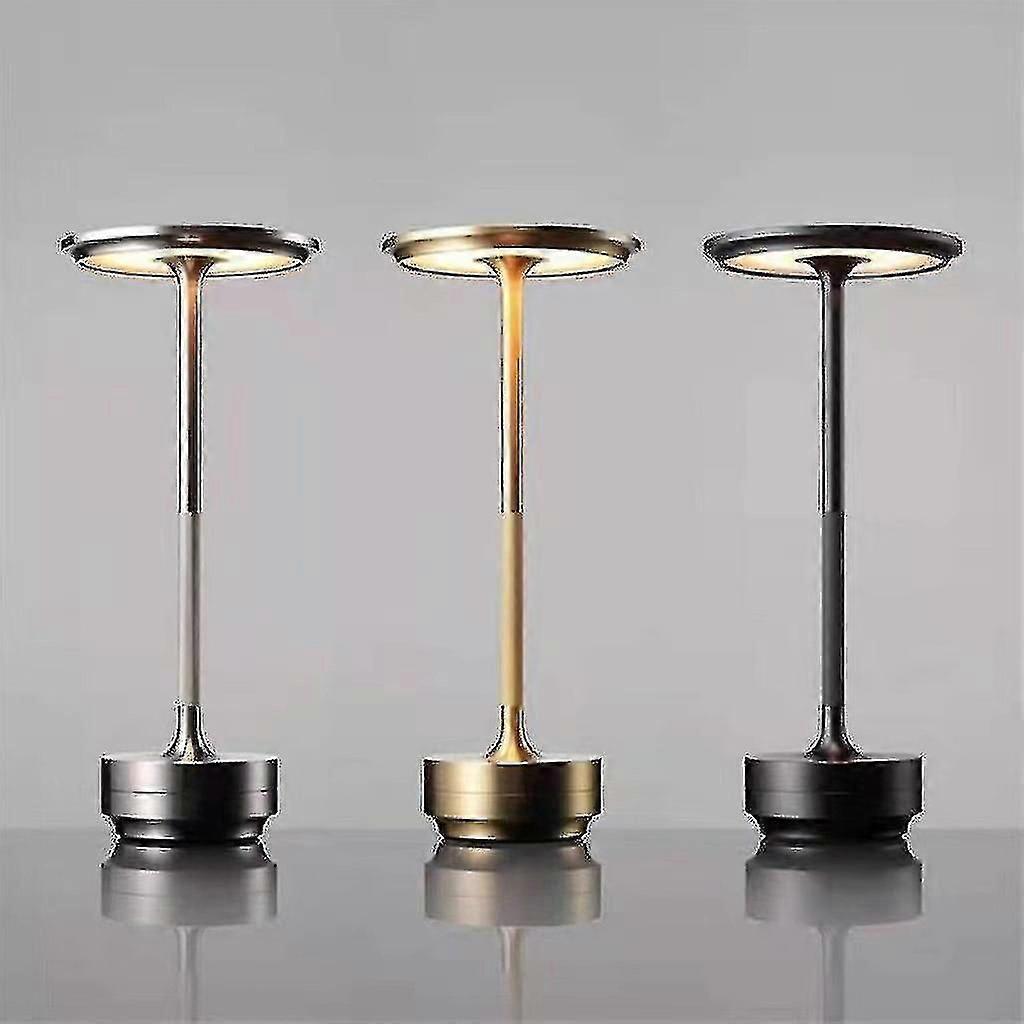 Cordless Dimmable Waterproof Metal USB Rechargeable Table Lamp