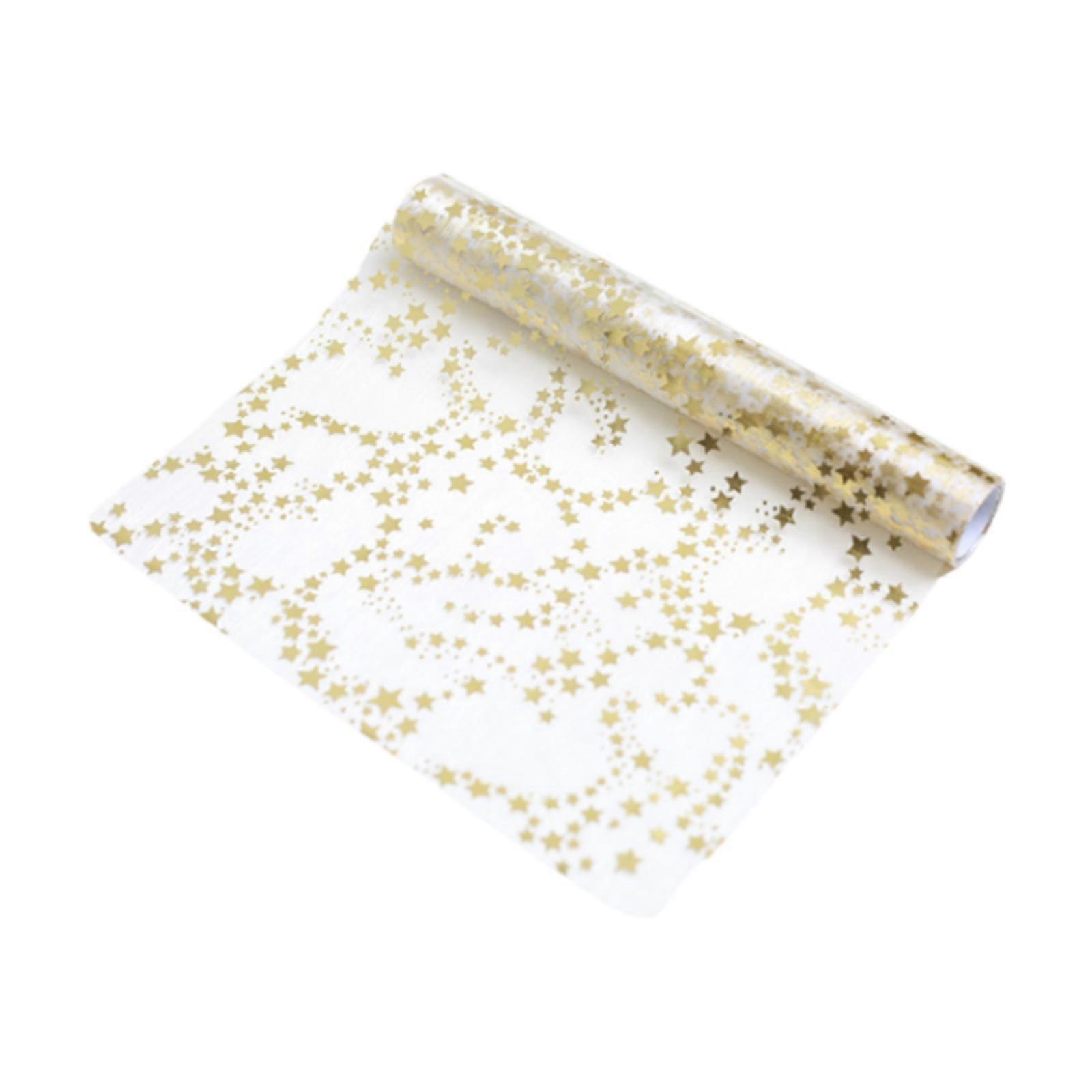 Christmas Table Runner Christmas Table Decoration Stars Pattern Roll Tablecloth