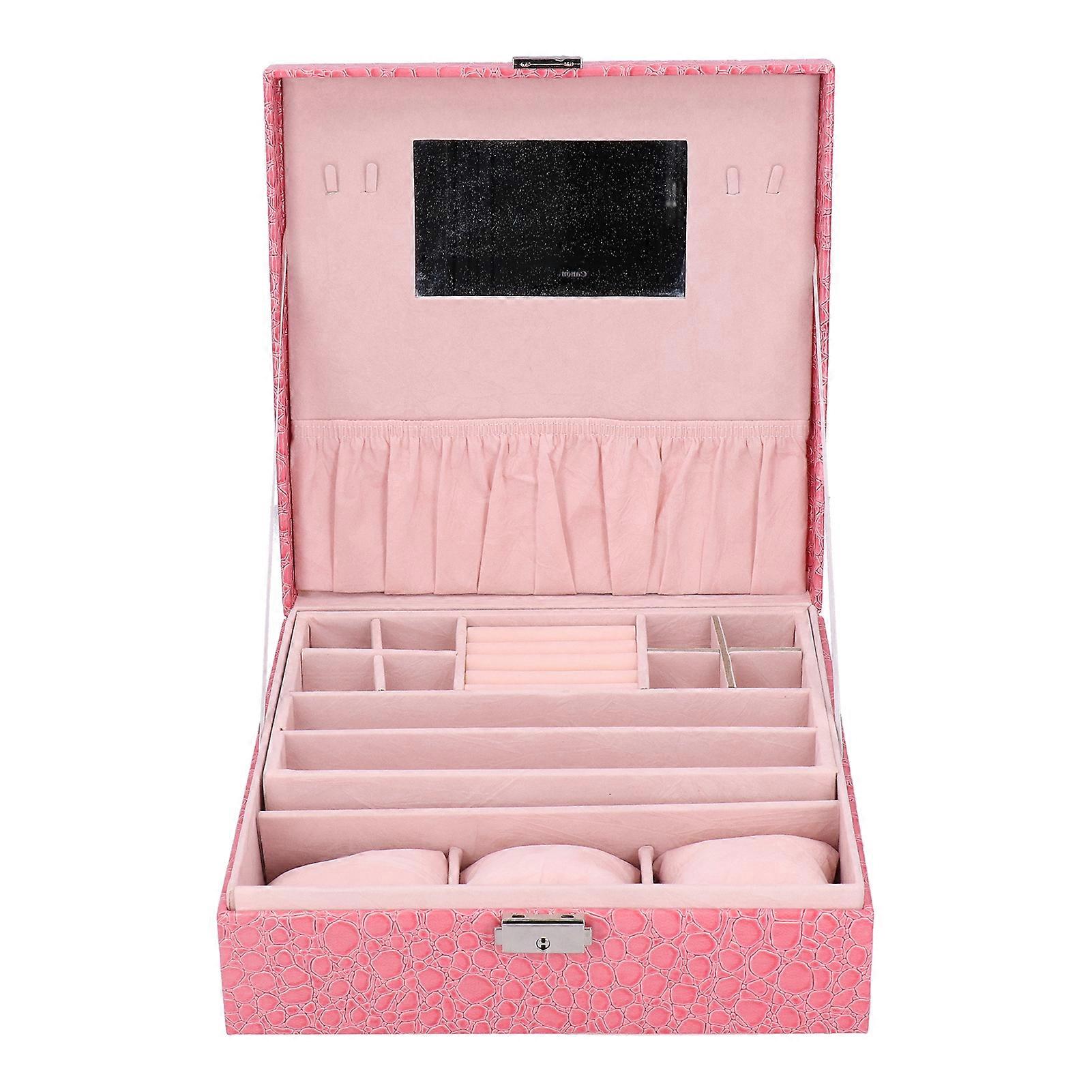 Artificial Leather Jewelry Box For Watches And Jewelry Packaging Container Holder