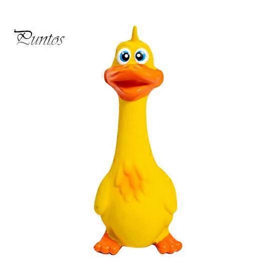 Latex Chicken Squeaky Dog Toy Funny Cartoon Duck Safe Non-Toxic Teething Toy Bite-Resistant Pet Interactive Toy Screaming Sound Pet Toys for Dogs