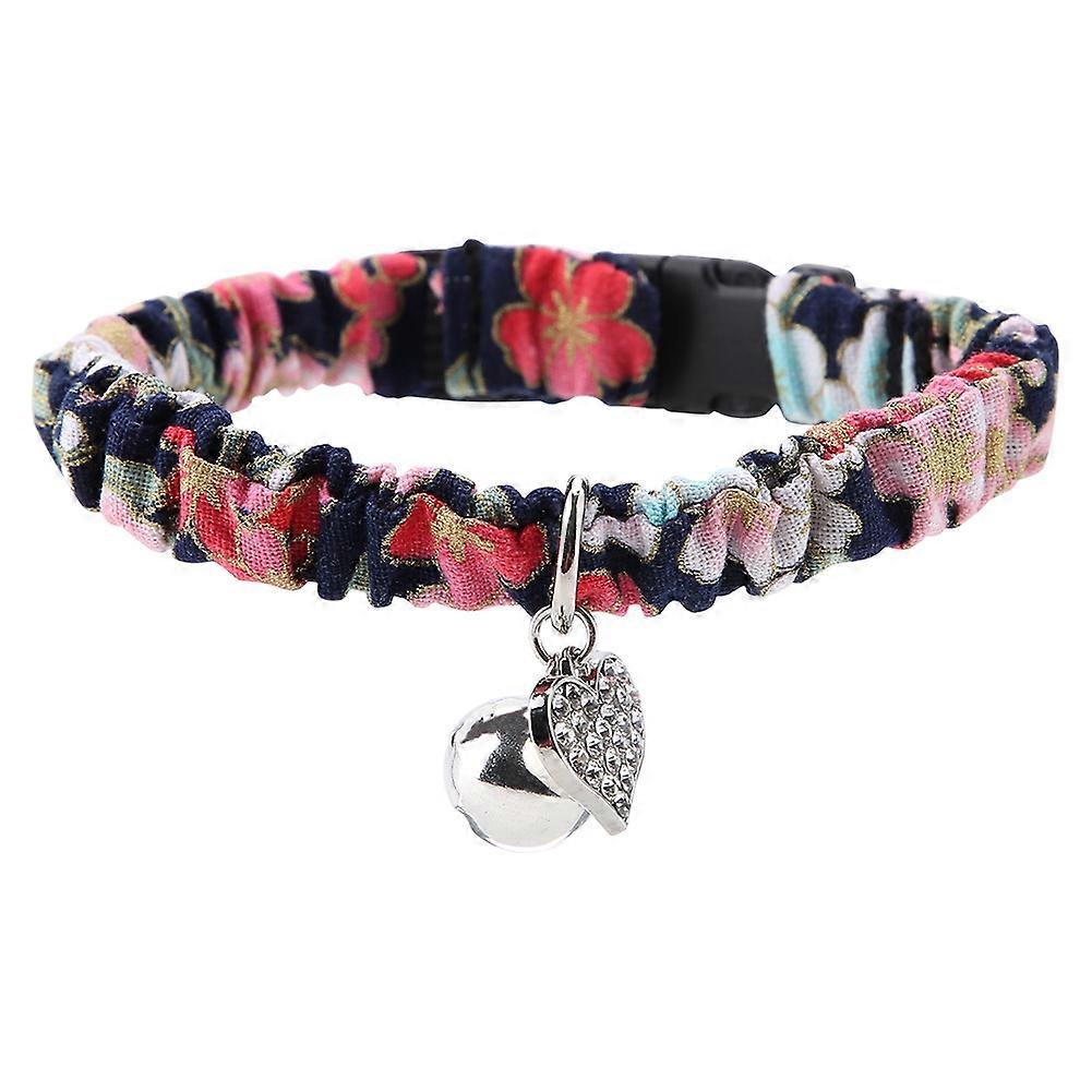 Adjustable Elastic Cat Collar with Bell, Reflective Safety Design, Soft Material, Fits All Sizes