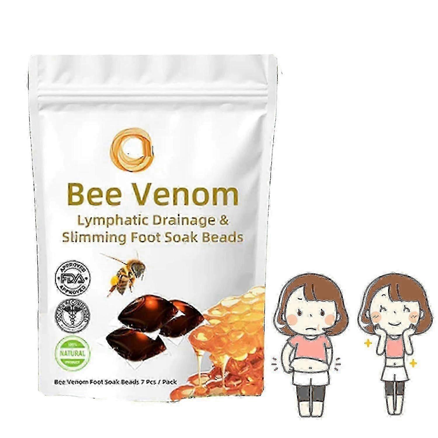 7/14/21PCS Diapason Bee Venom Lymphatic Drainage & Slimming Foot Soak Beads, Relief Relax