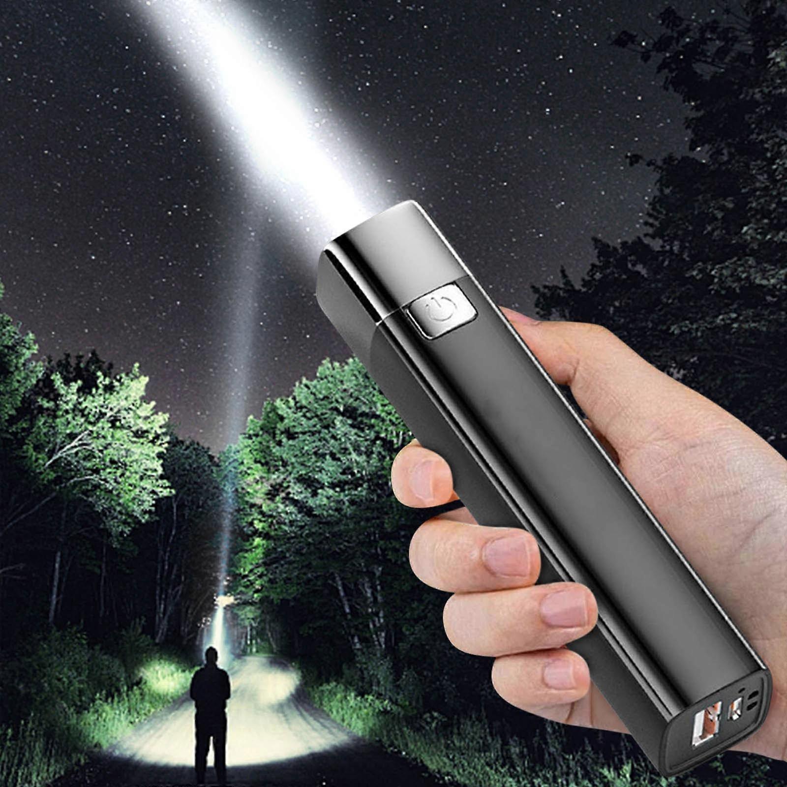 Flashlights High Lumens Rechargeable Bright Led Flashlight USB Cable Handheld Powerful Flash Light For Camping UU