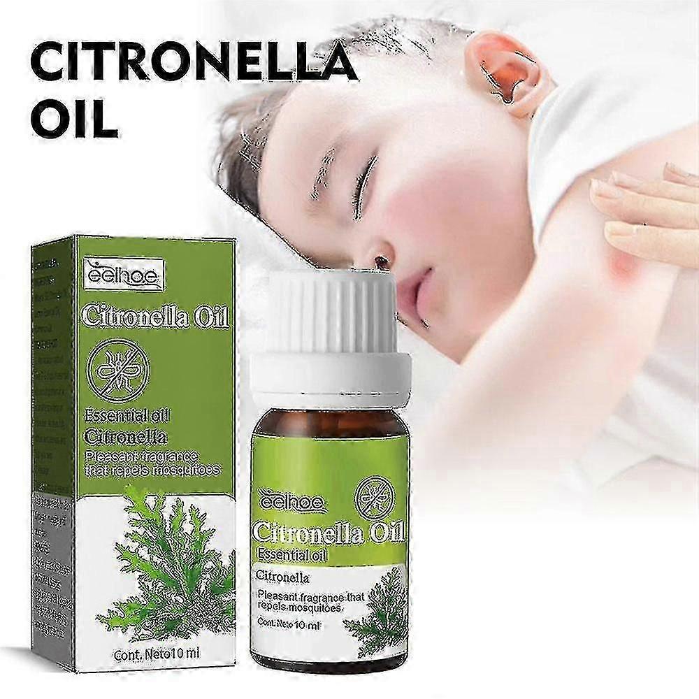 5ml Citronella Essential Oil Pleasant Aroma Mosquito Repellent Herbal Massage Oil