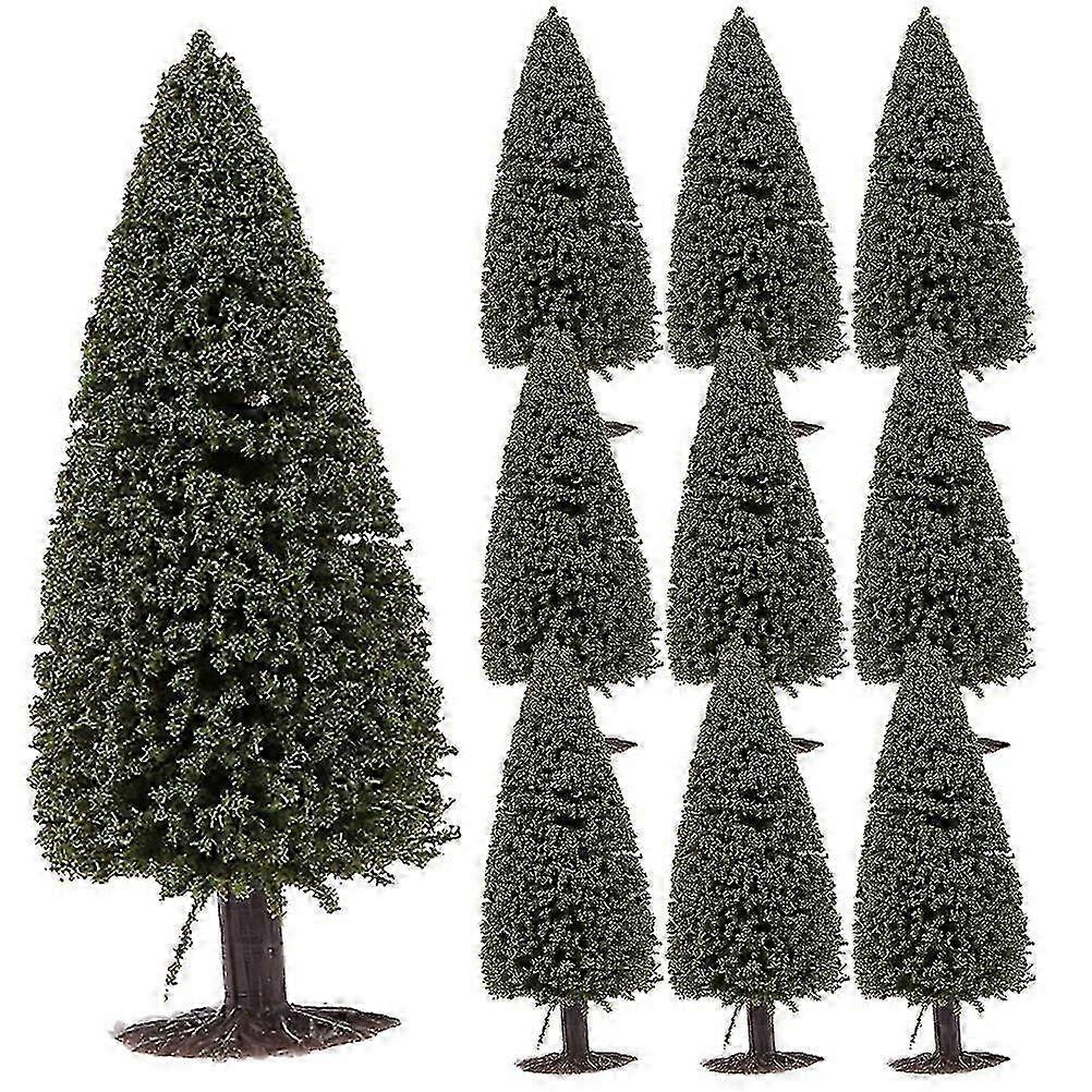 10pcs Miniature Cedar Pine Trees for Landscape Decor