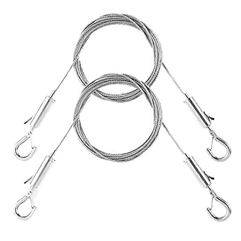 2PCS Adjustable Picture Hanging Wire Kit,1MX1.5Mm Cables Hanging Rope