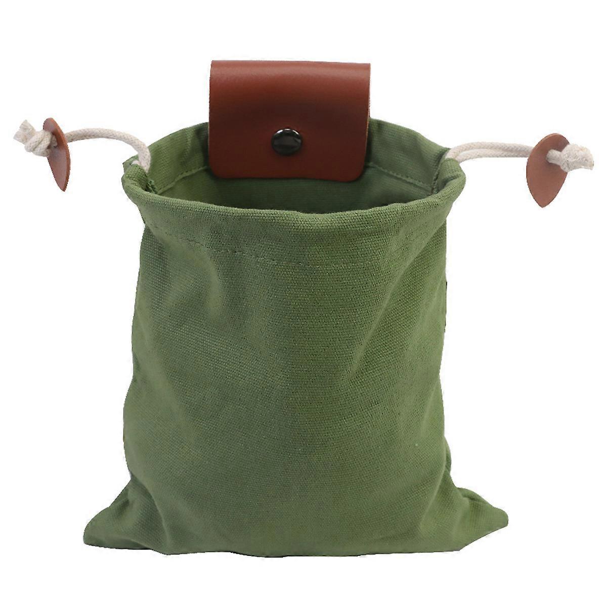 Canvas Futtersack Garten Obst Pflücken Tasche Pilz Futtertasche zum Wandern Camping Jagd Strand Faltbar Leicht zu tragen