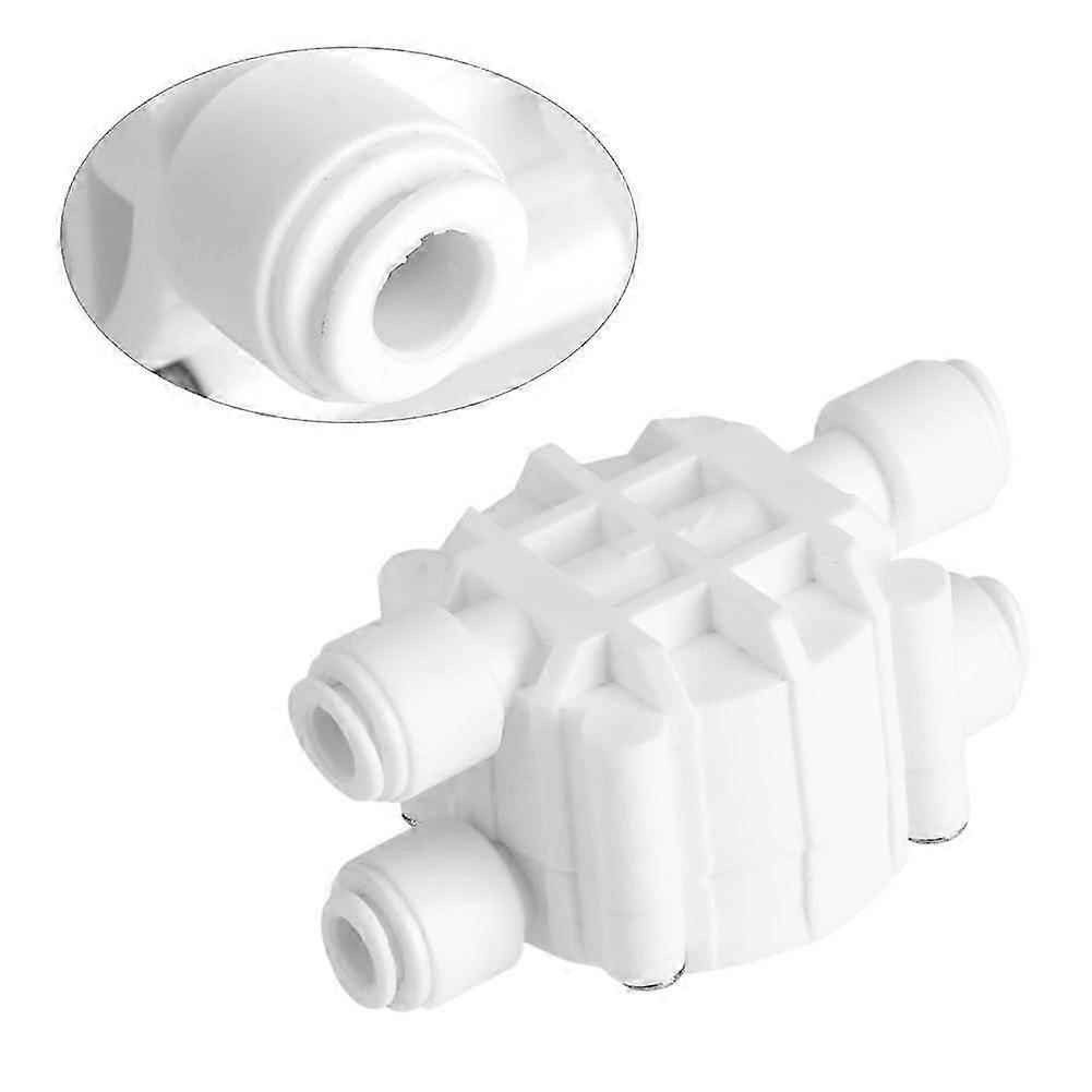 1/4 Inch Quick Connect Shut-Off 4 Way RO Valve Switch Water Purifier Reverse Osmosis System