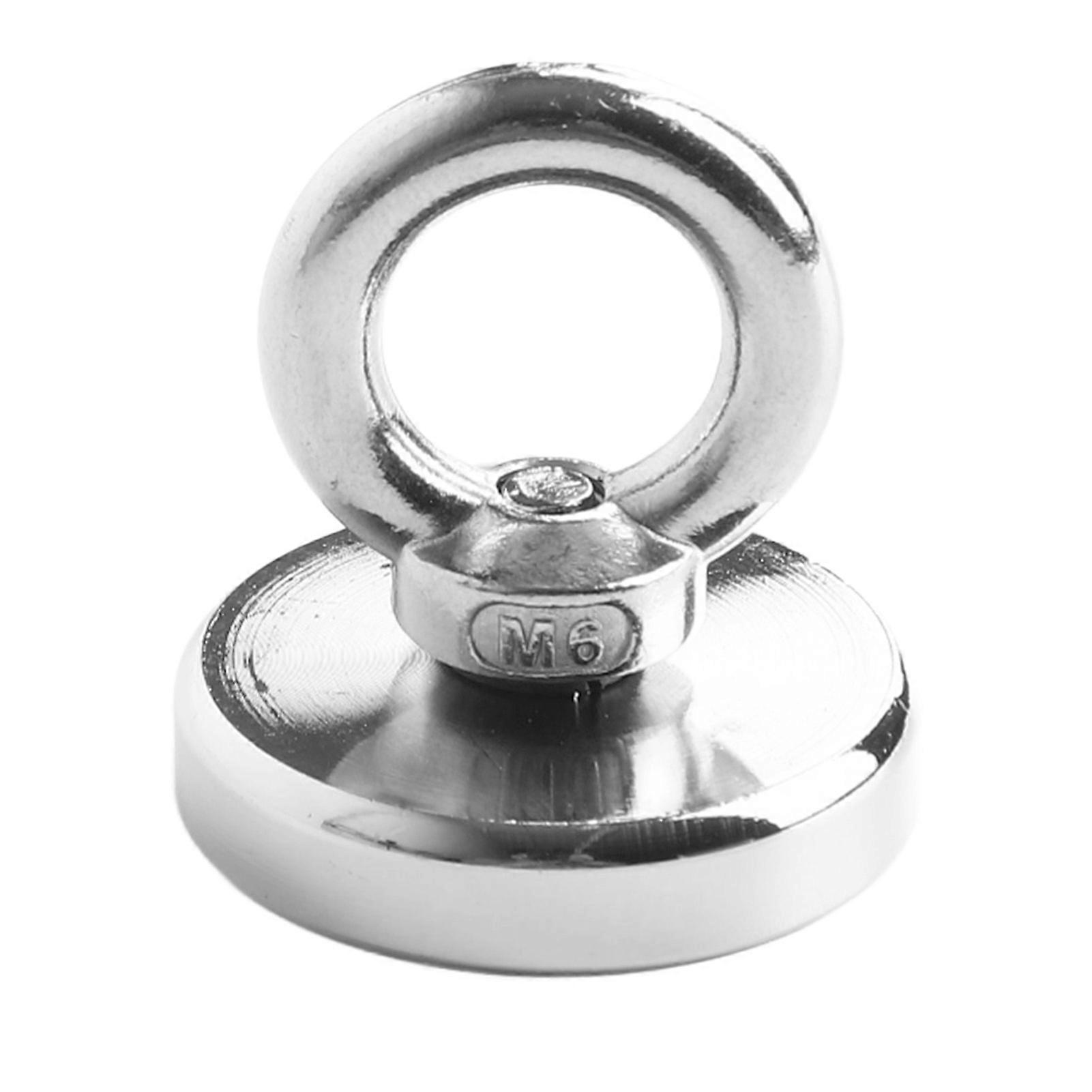 Neodymium Fishing Magnets 86lbs Pulling Force Magnets with Countersunk Hole 1.4in Diameter for Salvage