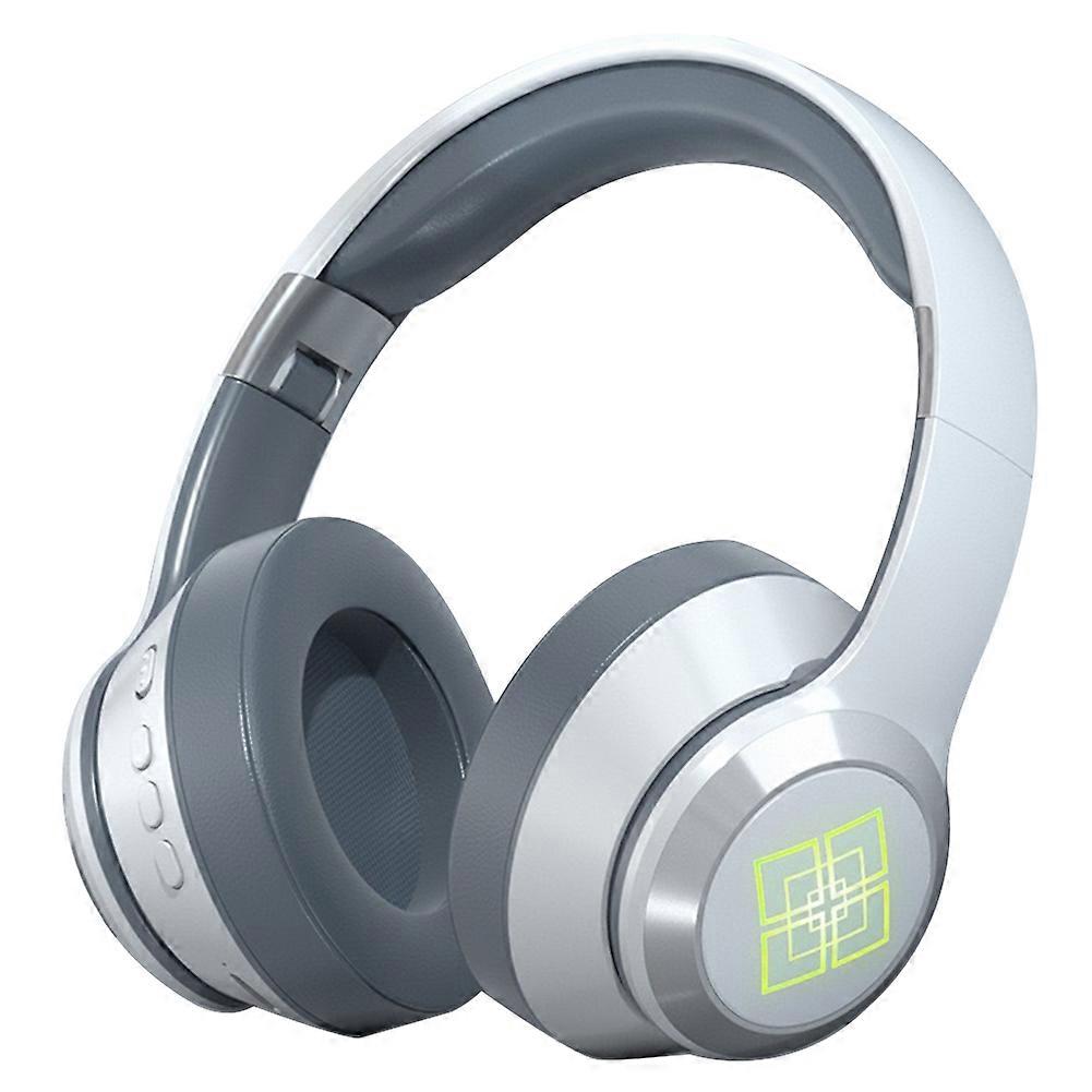 Wireless Bluetooth V5.2 Headphones ENC Noise Cancelling Earbuds Foldable Adjustable Teen Headphones