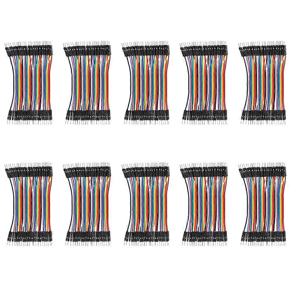 10Pcs Jump Wire MaleMale Plastic Line Cable 2.54mm Electronic Components 10cm