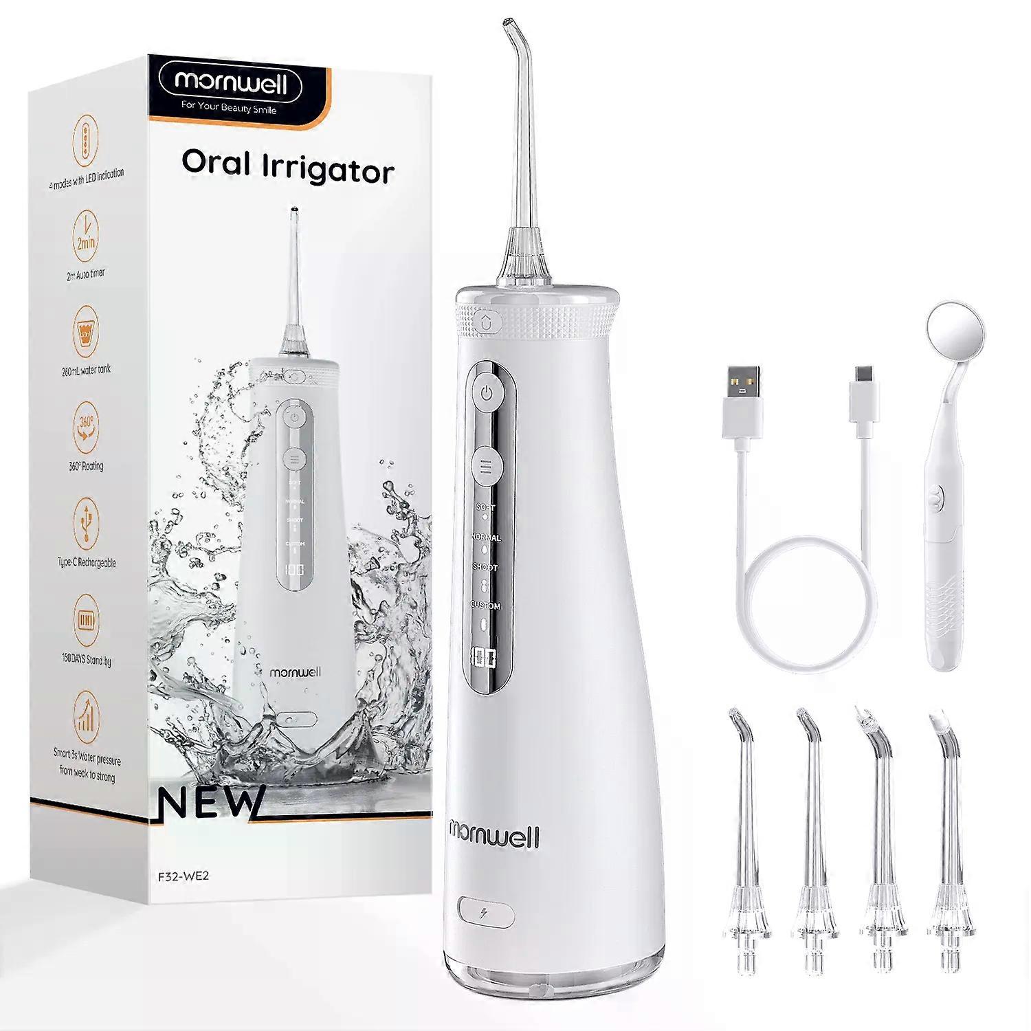 モーンウェルF32オーラルリニゲーター歯科歯のホワイトニングスマートディスプレイソニックウォーターフロッサ歯クリーナー260MLタンク歯科用4ウォータージェット