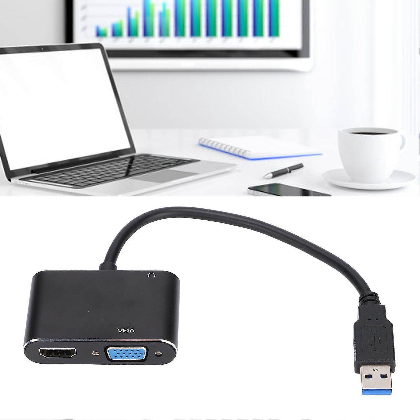 1080P HD Multimedia Interface to USB 3.0 Adapter Dual Screen