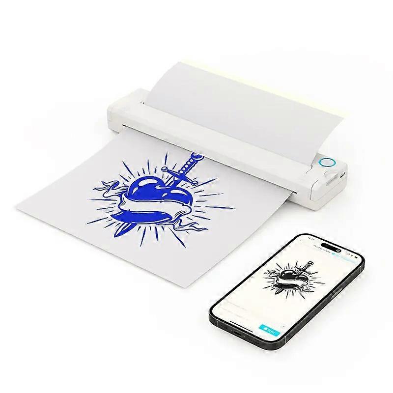 A41 203DPI Portable Tattoo Printer Office Study Bluetooth HD Thermal Printer