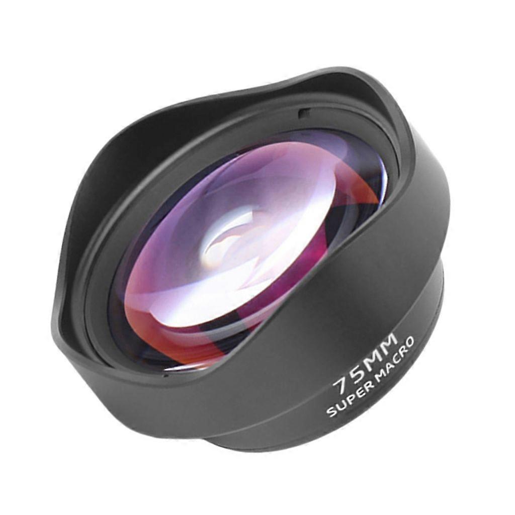 Lightweight 10X Macro Camera Lens Clip-on Designing Professional 75mm Lens