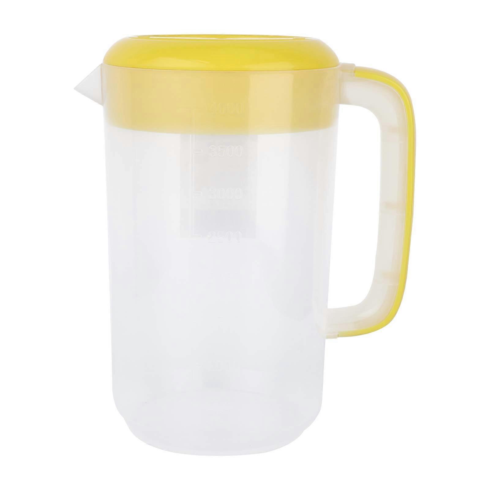 Juice Pitcher with Lid for Iced Tea Lemonade Beverages 4000ml Capacity