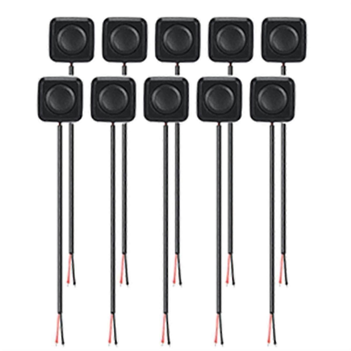 10Pcs 12V/24V Mini Momentary Push Button ON/Off Switch, Surface Mount, Easy Installation for Electr