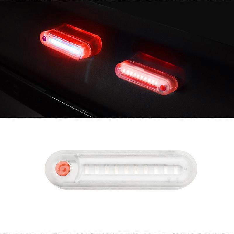 Motorcycle Electric Car Anti-Rear Collision Solar Strobe Warning Light, Specification: Red Light