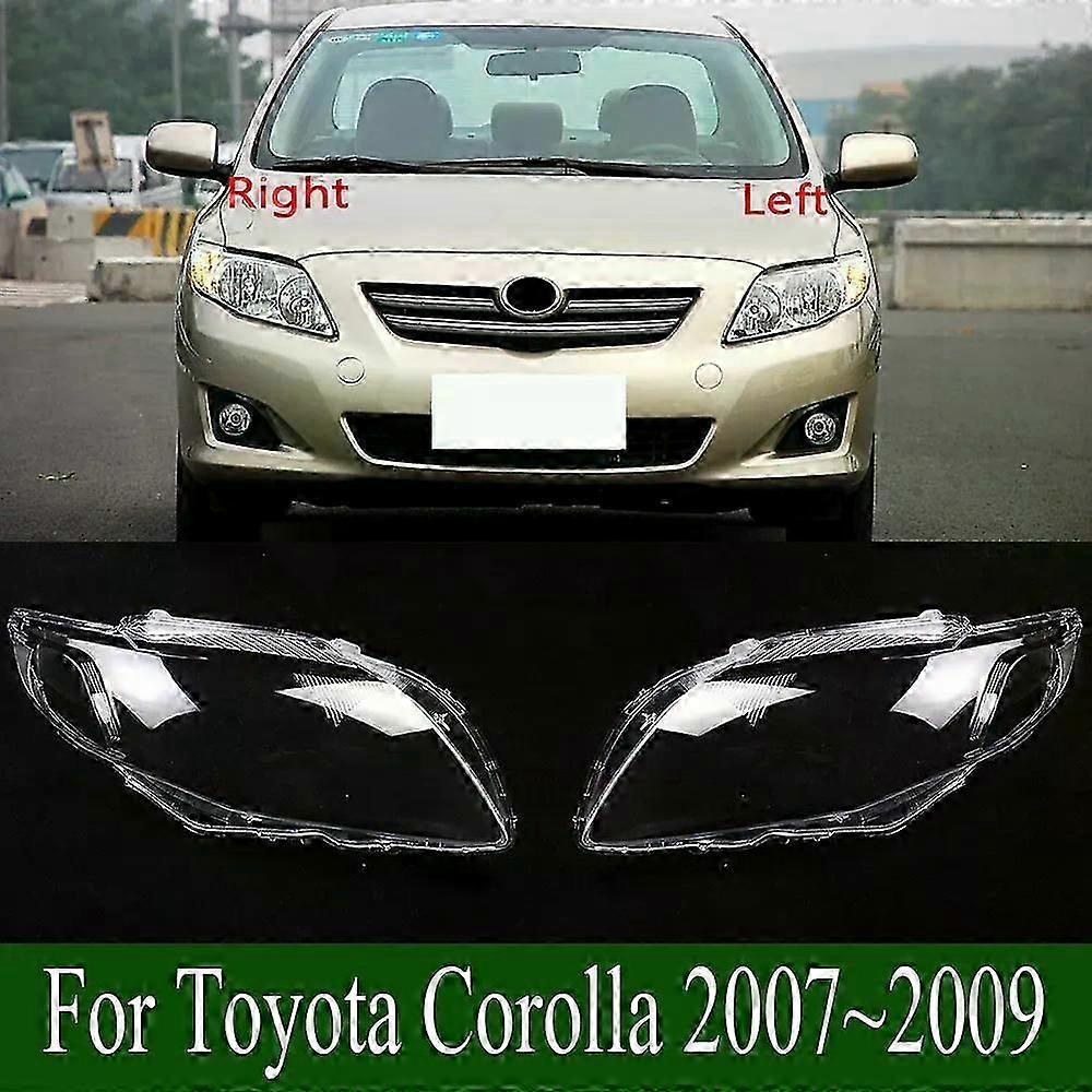 Applies Tofor Toyota Corolla 2007~2009 Headlamp Shell Headlight Cover Transparent Lamp Shade Lens Plexiglass Replace Original Lampshade