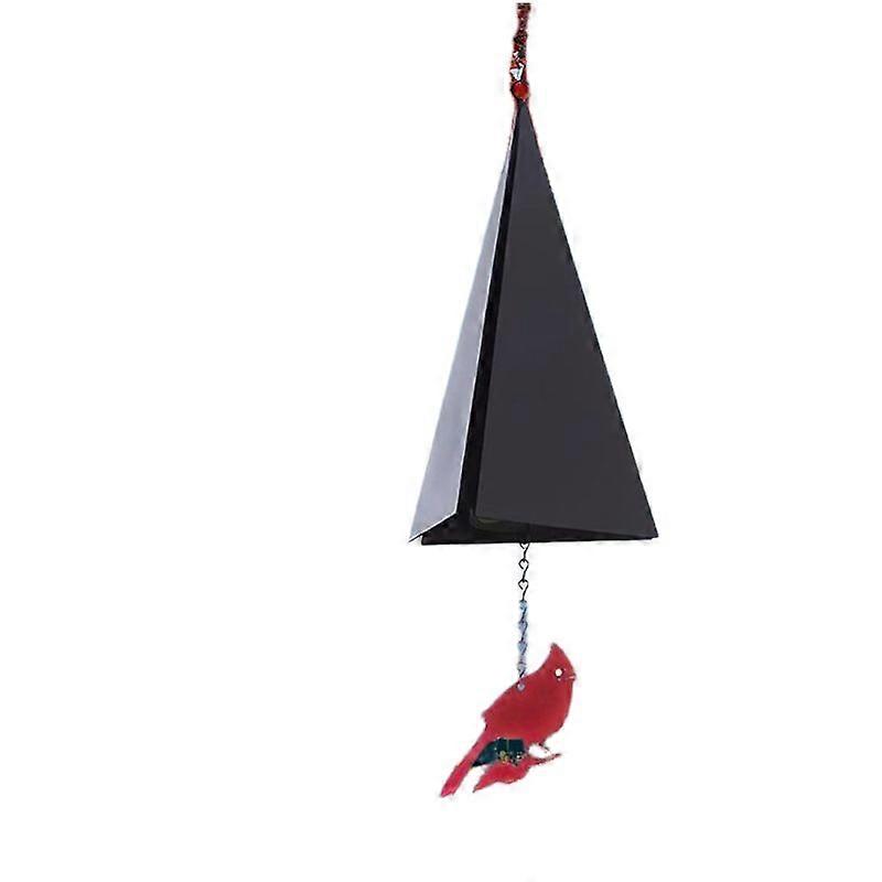 Creative iron triangular wind chime pendant garden bell decoration