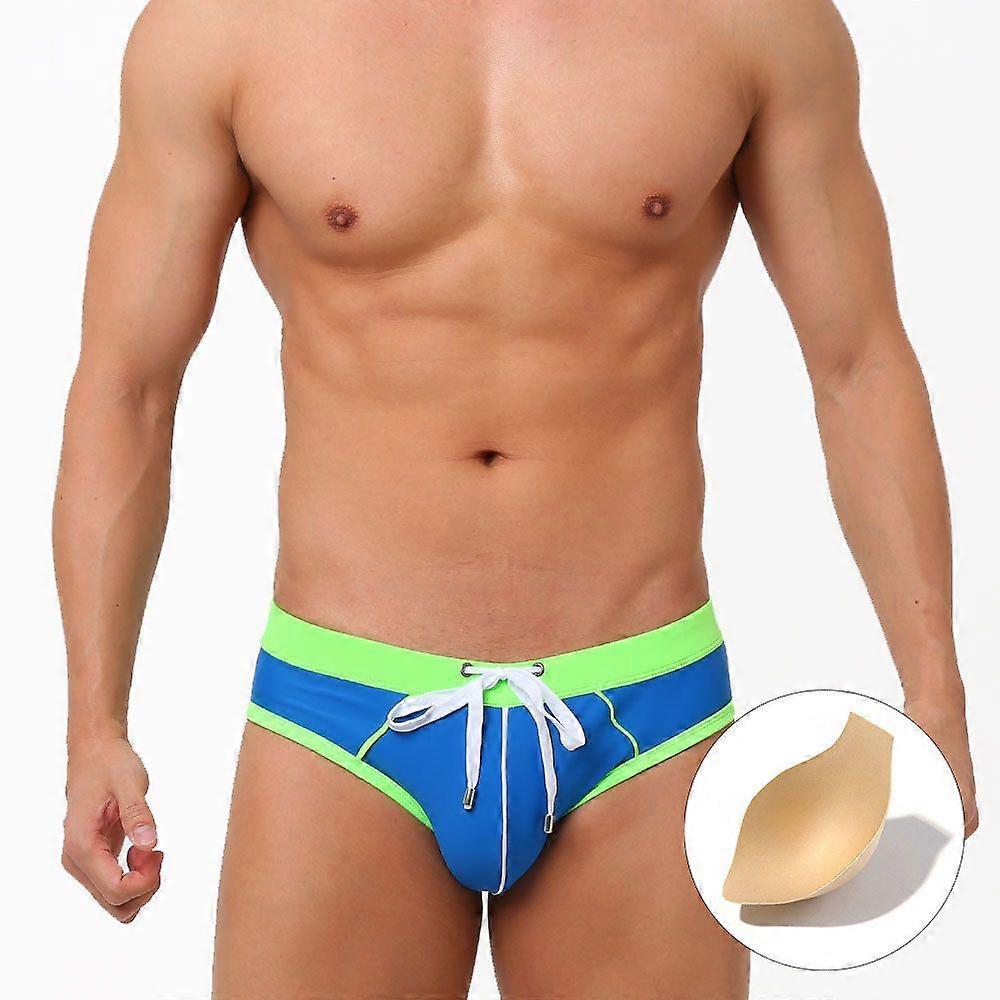 Pouch Padded Swimwear Men Swimming Briefs Sexy Push Up Bikini