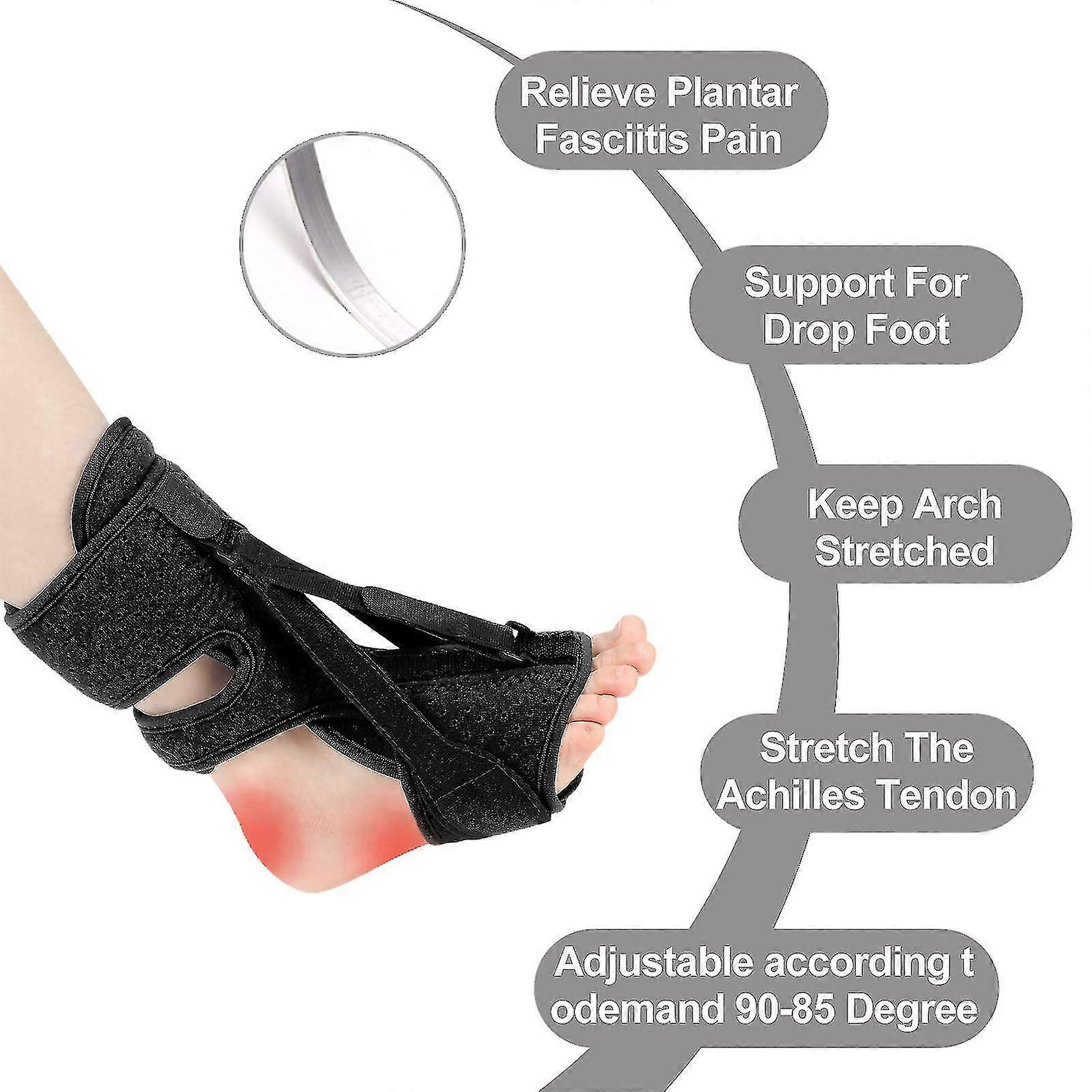 التهاب اللفافة الأخمصية جبيرة ليلية ، دعامة التهاب اللفافة الأخمصية قابل للتعديل مع لوحة دعم ، جبيرة ليلية لالتهاب اللفافة الأخمصية ، التهاب الأوتار العرقوب الإغاثة Foo
