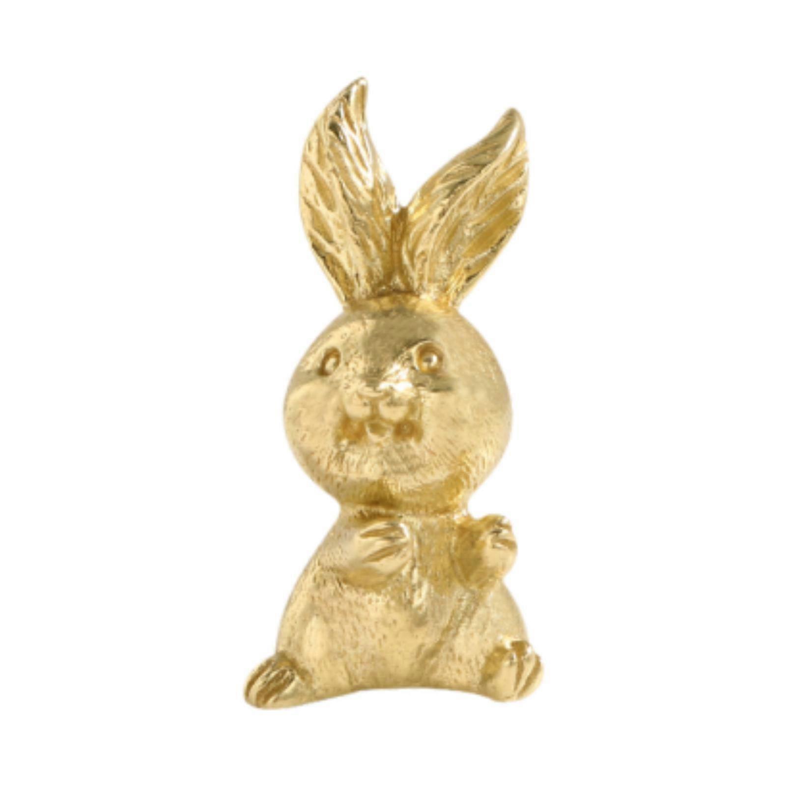 Brass Rabbit Handle Furniture Door Handle Decorative Pull Hardware Home