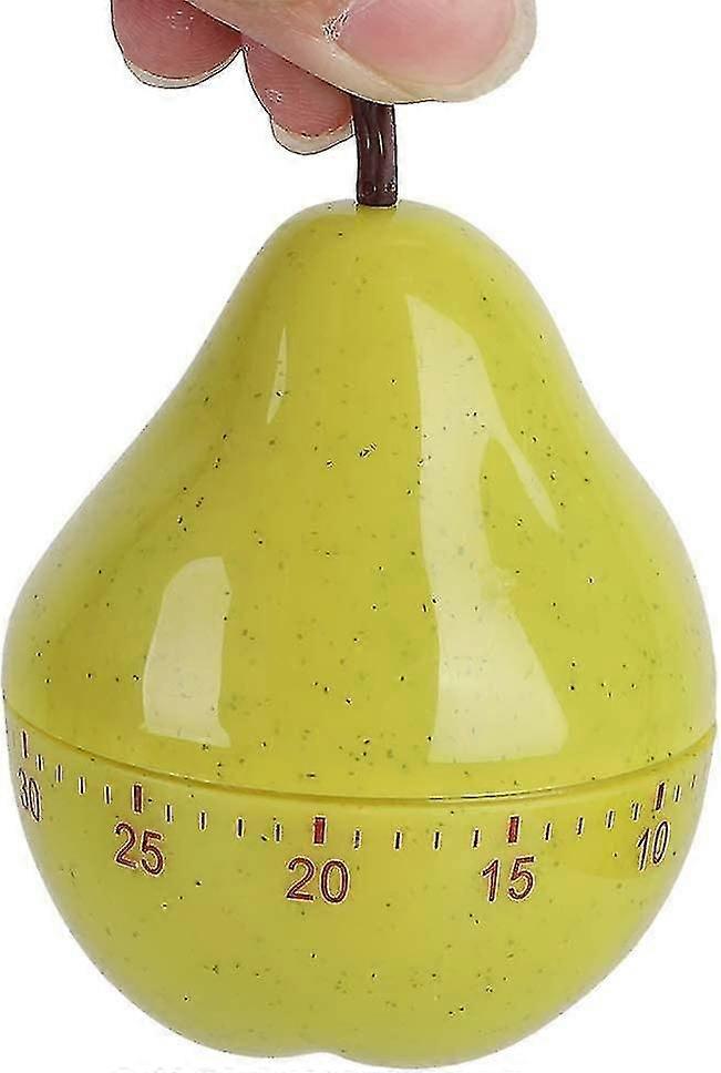 60 Minute Mechanical Kitchen Timer,acsergery Pear Shaped Mechanical Rotating
