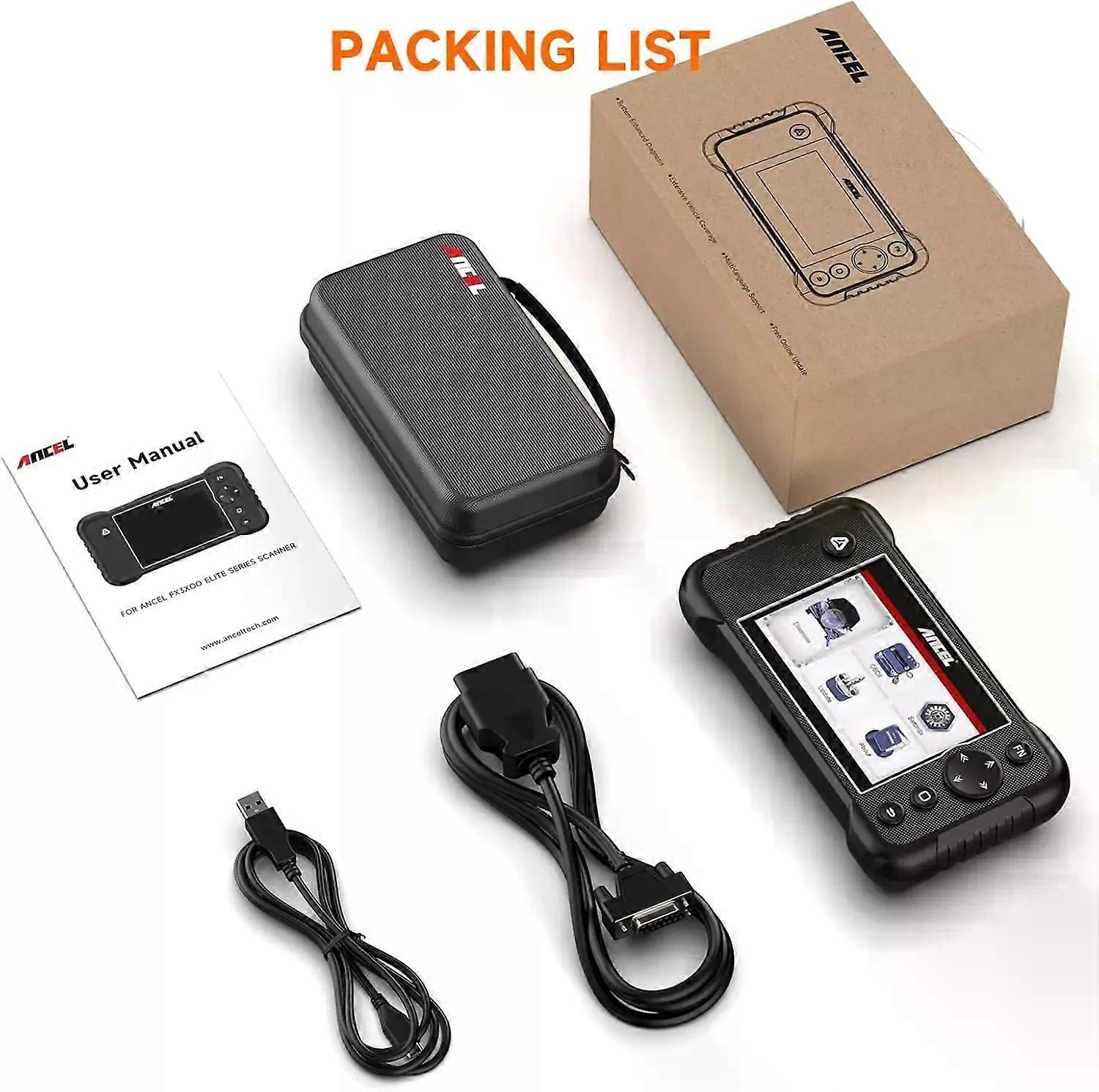 ANCEL FX3000 ELITE OBD2 Scanner Auto Code Reader Car Diagnostic Tool ENG AT ABS SRS WIFI Diagnostics Scan OBDII Automotive