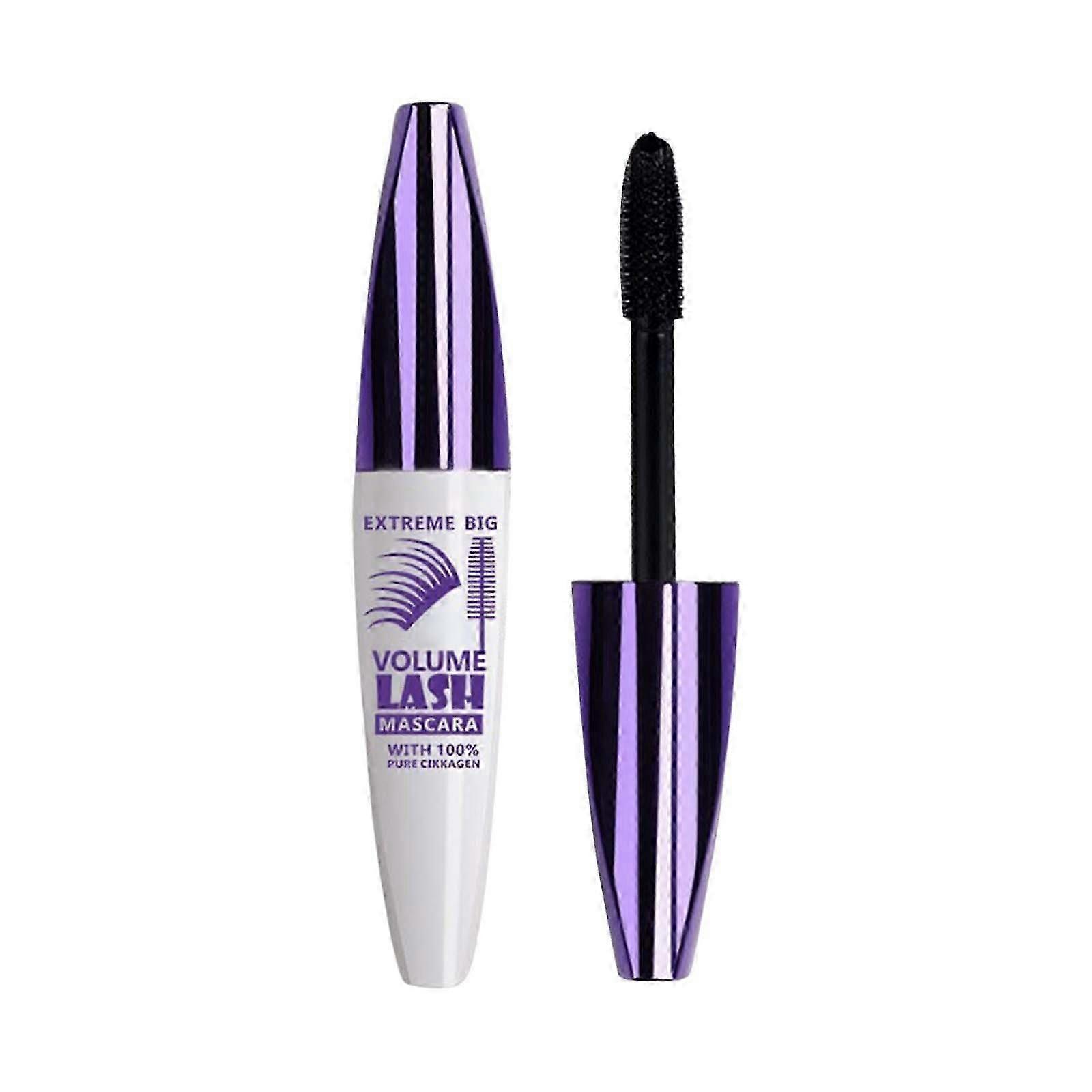 5D Large Brush Mascara Waterproofs Fiber Long Curls Antis-halos Dyeing Encryption