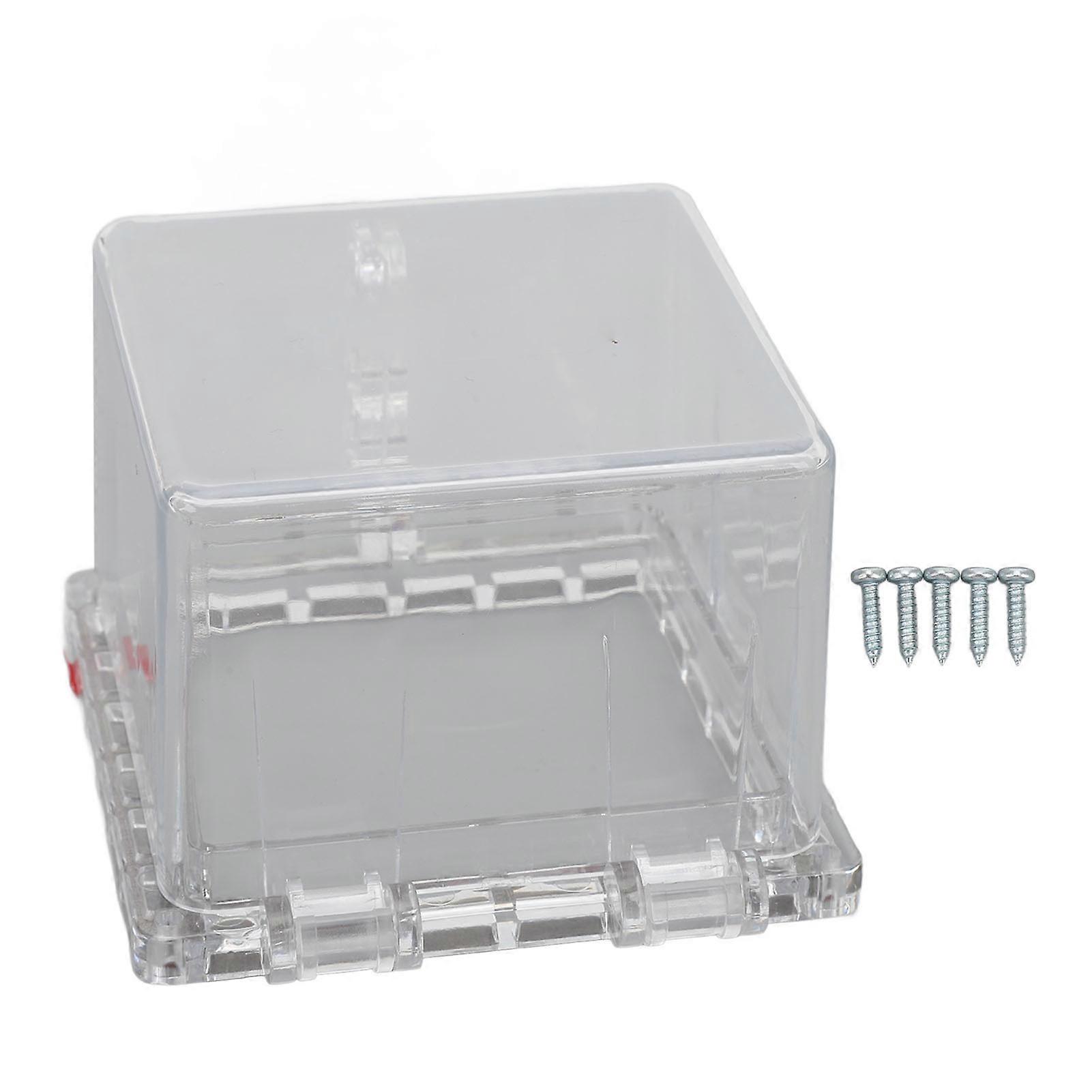 Transparent Push Button Lockout - Sturdy PC, Enhanced Security, Versatile Applications