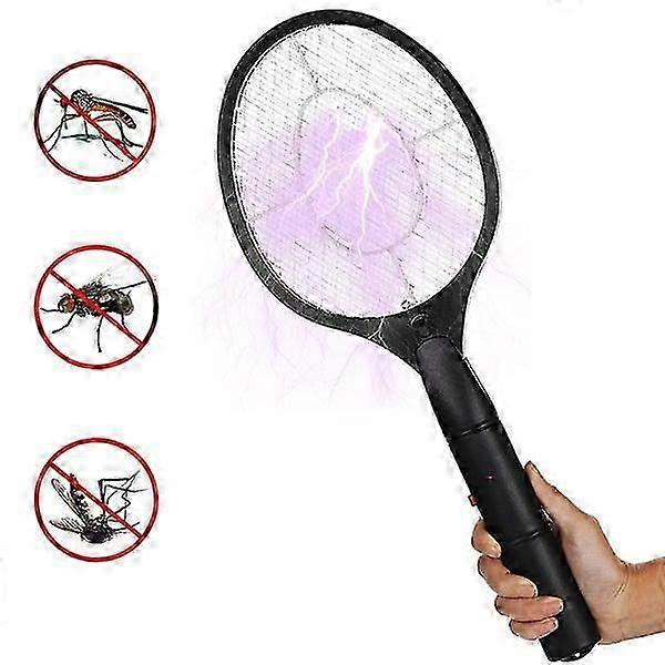 Bug Zapper Raqueta de Tenis Fly Swatter Er Powered Handheld Interior Exterior