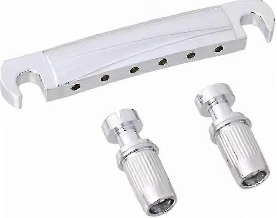 Guitar Tail Stop Lever Gear Replacement Silver Tail With Stop Lever (silver) (1pcs)