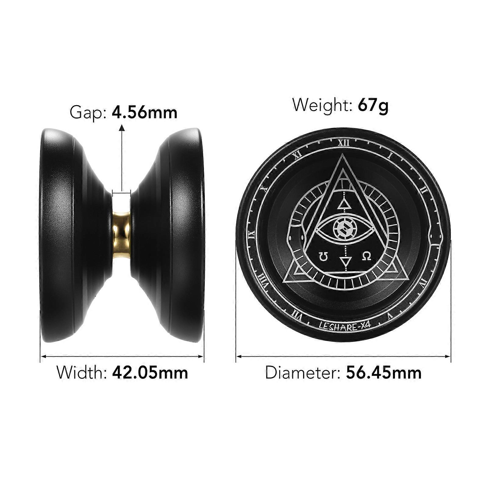 Professional Yoyo Competitive Aluminum Yoyo Ball Yo Yo Gift with Strings and Glove