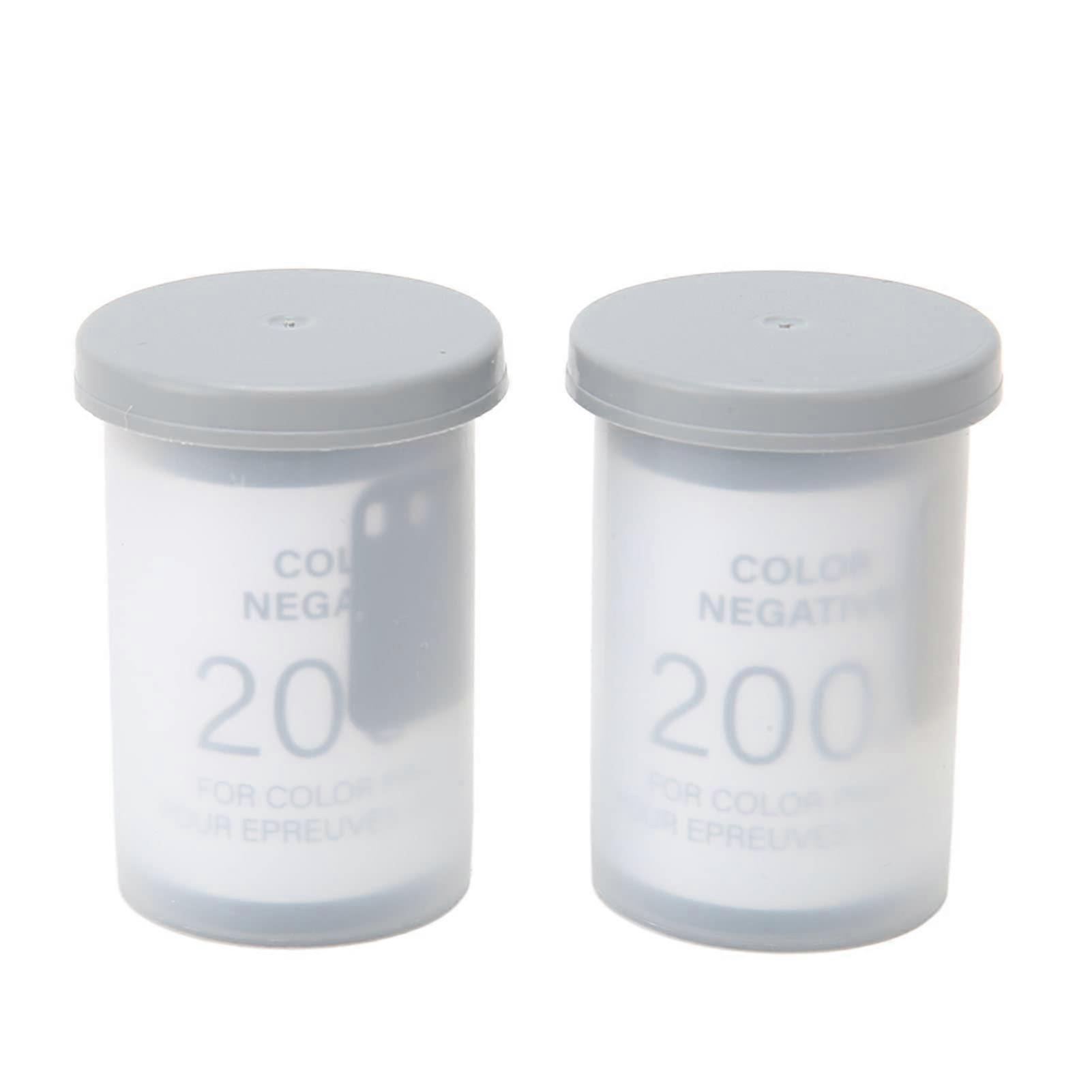 2 Roll 35mm Camera Color Film ISO 200 8 Sheets Each High Saturation HD Camera Color Negative Film for 135 Cameras