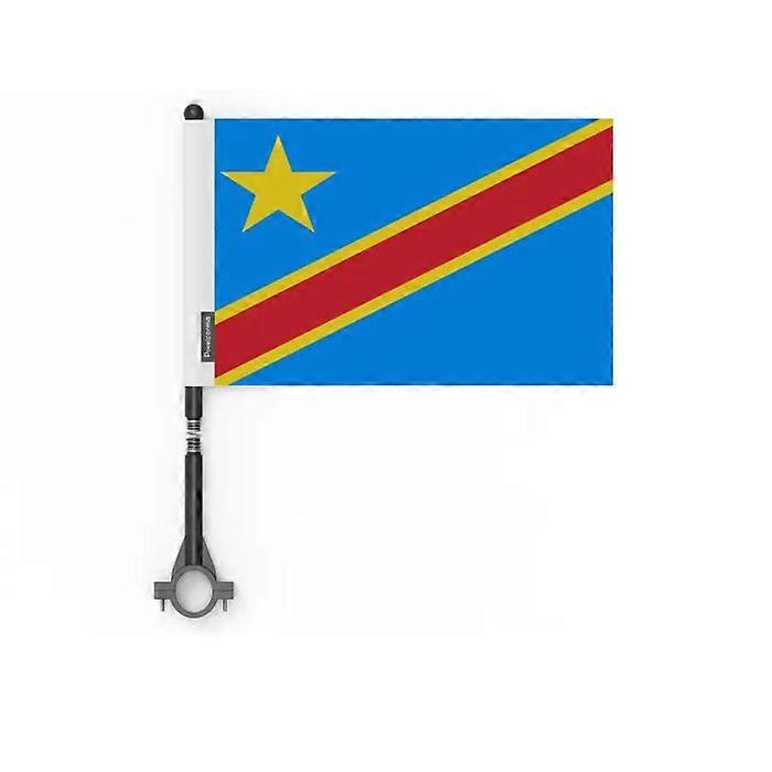 Flag - Multicolored - Democratic Republic of the Congo - 14 x 21 cm - 5 pieces - Polyester