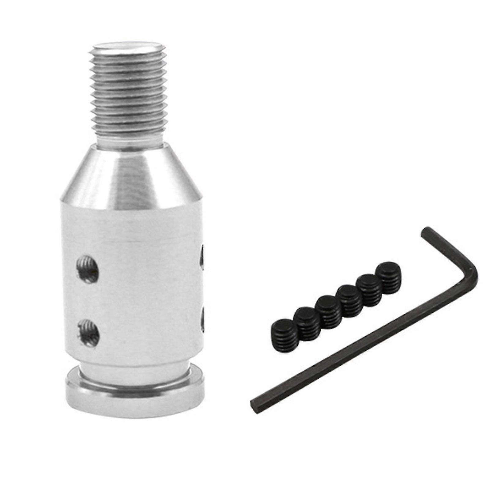 Adattatore cambio per auto M12x1.25 Adattatore universale per pomello del cambio in argento