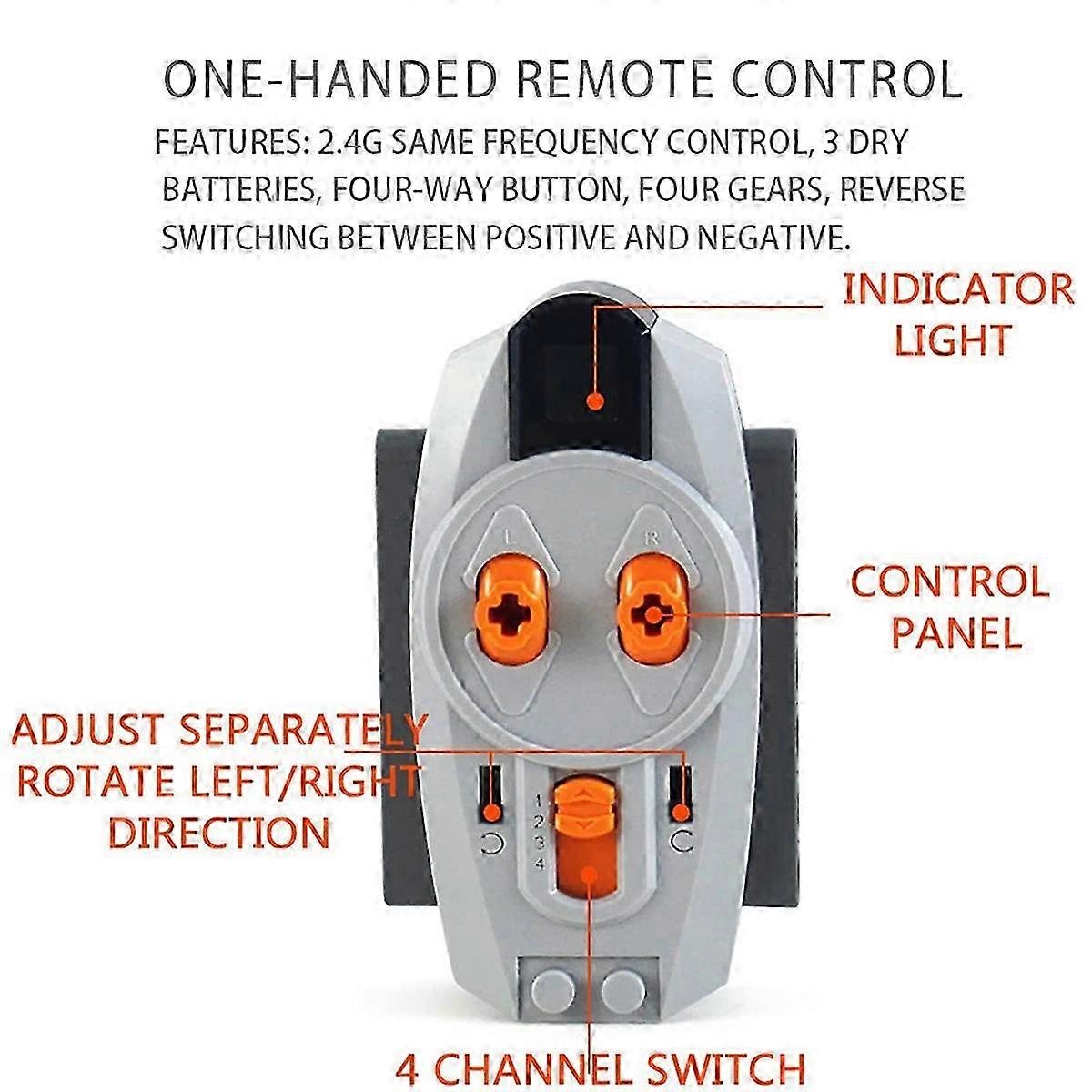 Power Function Set L Motor Servo Motor Battery Box IR Speed Remote Control Receiver Building Blocks Style A