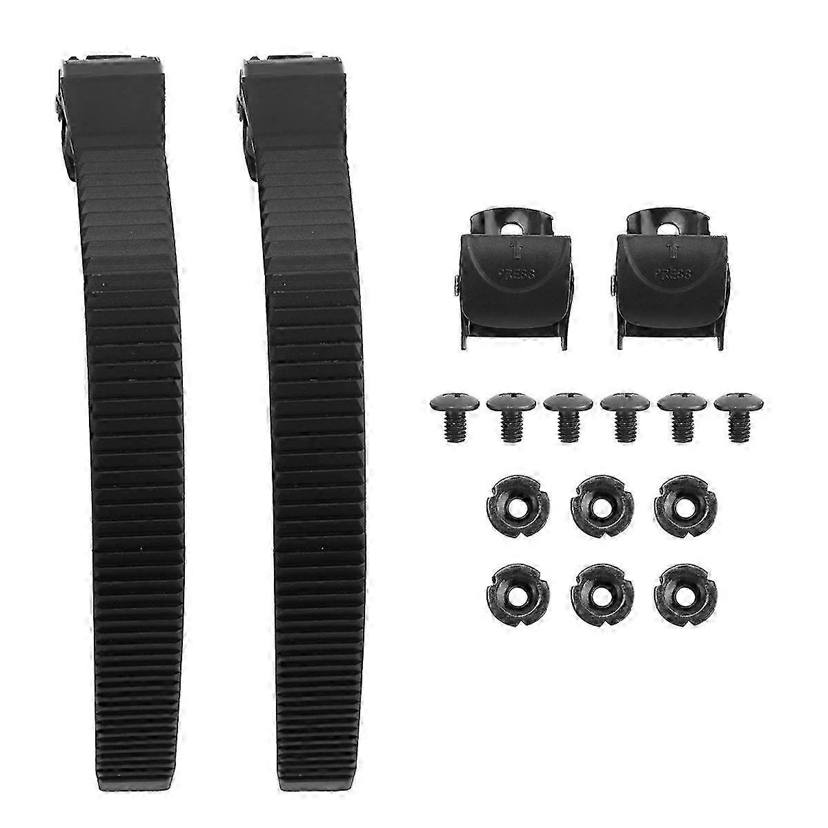 2 Set Replacement Inline Skate Strap Skating Shoes Energy Strap Skate Strap Buckles Screws for Men W