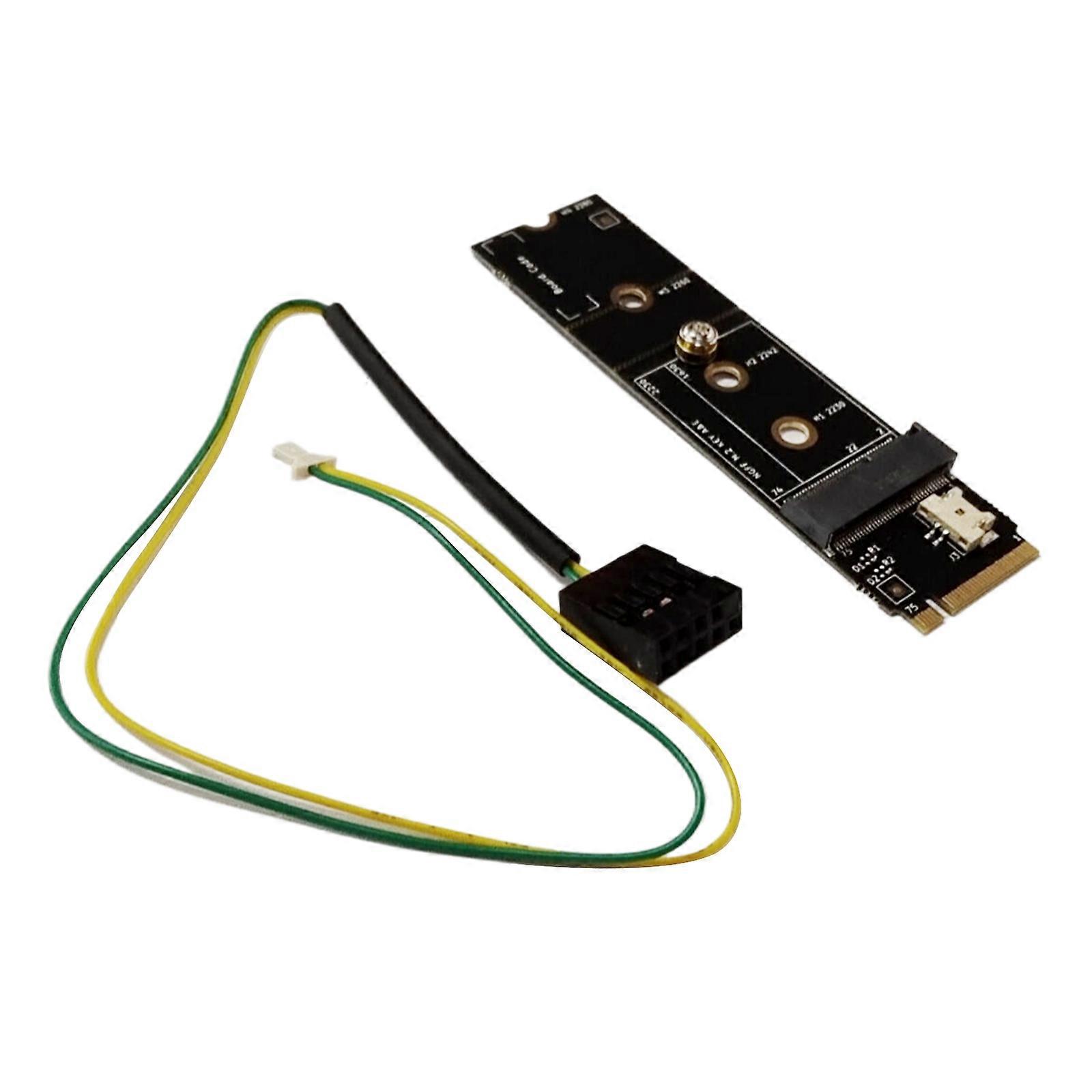 M.2 SSD Card M.2 A E Key to M.2 M Key Card NVME Bluetooth-compatible WiFi Card SSD Adapter Card for Networks M.2 SSD