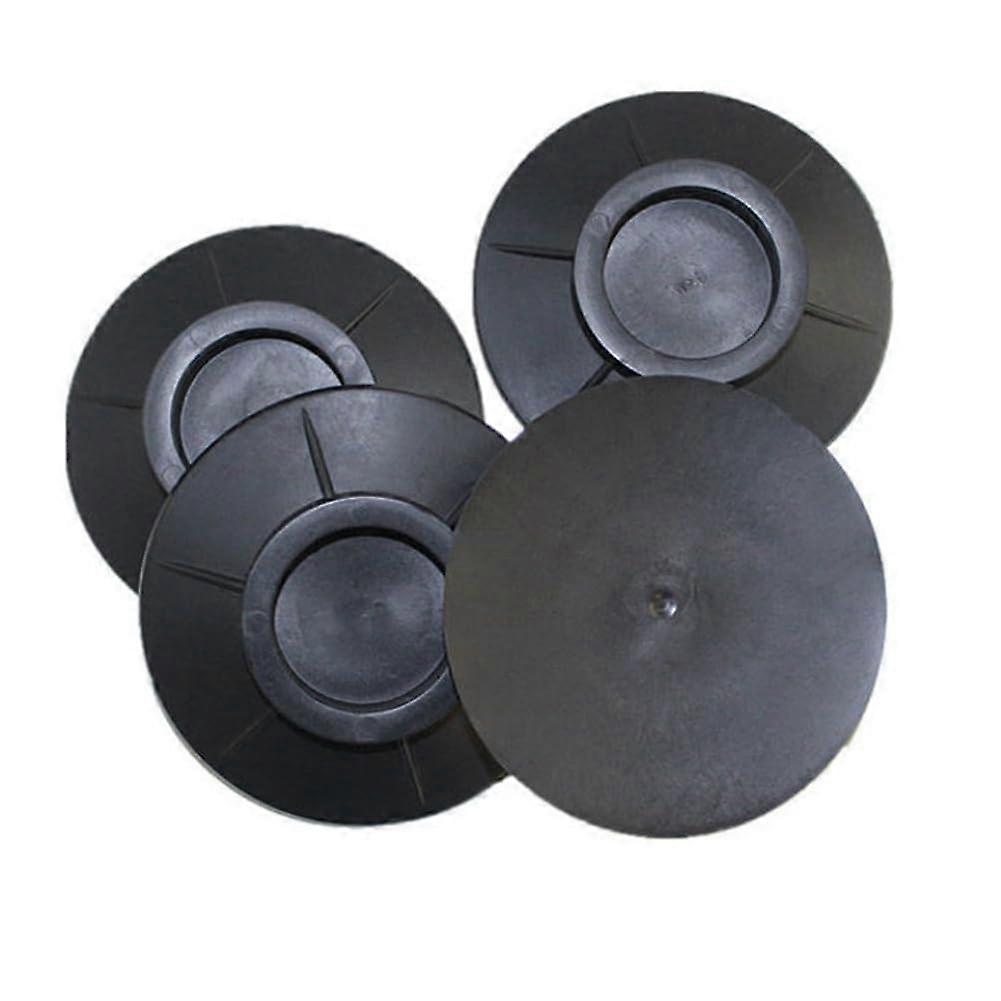 4 Pack Non Slip Shock Absorbing Pads for Washing Machines, Quiet, Water and Moisture Resistant Pads, Black