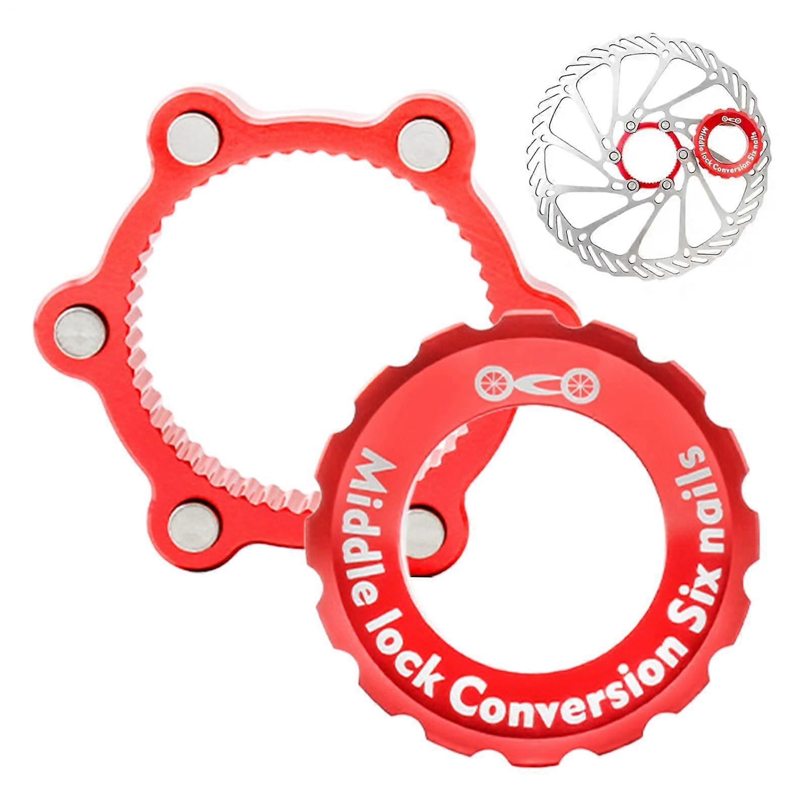 Centerlock to 6-Bolt Rotor Adapter For Mountain Bikes, Dirt Bikes, Bicycles