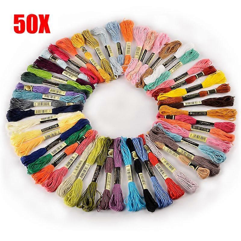 50/100 Pack Cross Stitch Cotton Embroidery Thread Suitable For Sewing,