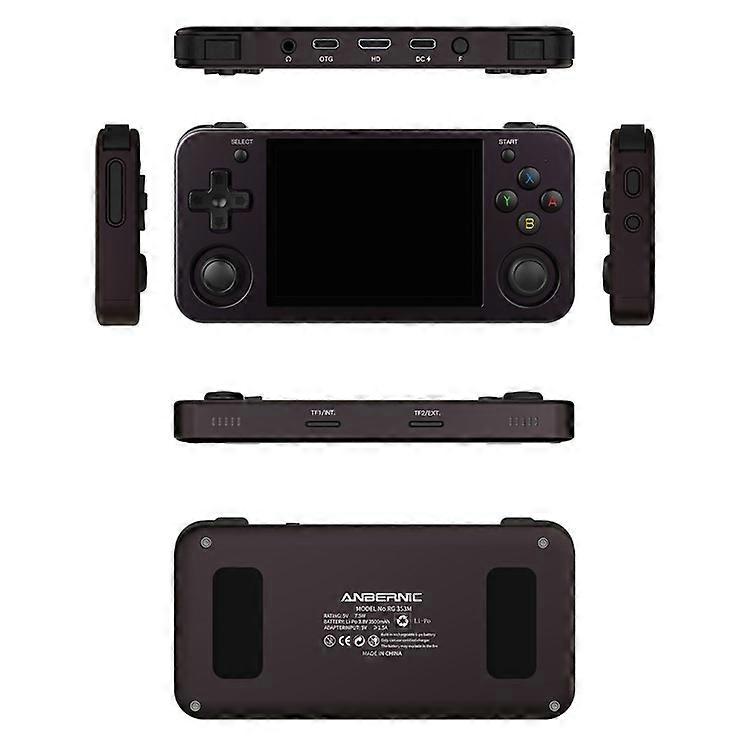 ANBERNIC RG353M 3.5-inch IPS Screen Portable Handheld Video Game Console with Built-In Hall Joystick, with 16G+256G TF Card