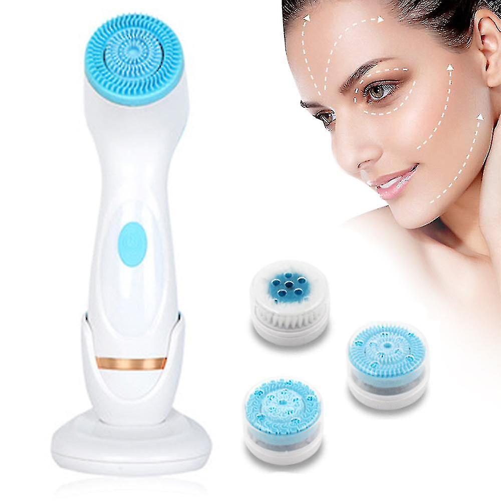 Facial Cleansing Brush,rechargeable Electric Face Brush,blue