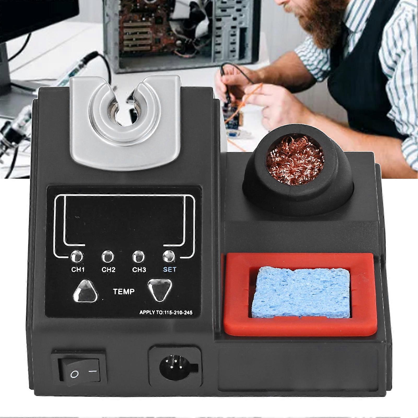 Soldering Iron Station LCD Display Thermal Quick Heating Digital Solder Station with Wired Button Handle  120W