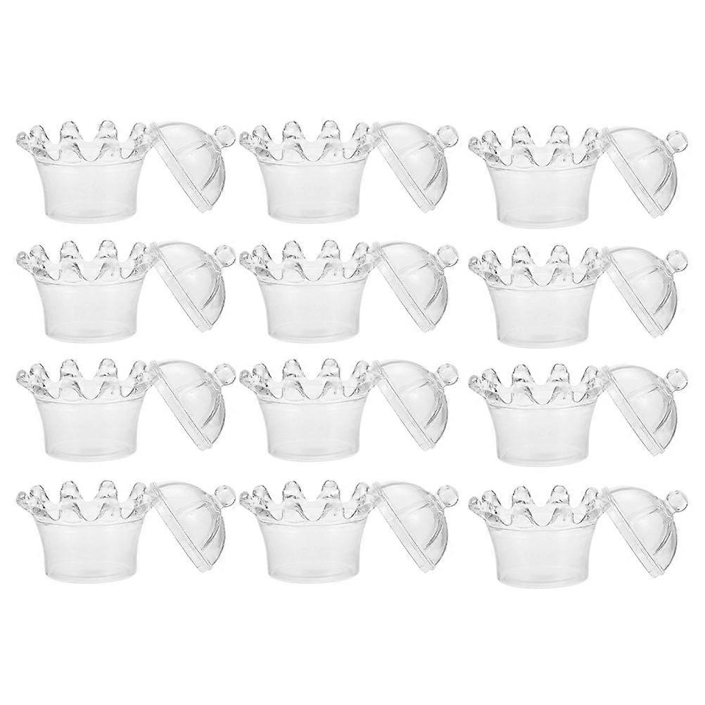 Here's a polished and professional product description for your **12pcs Crown Shaped Lidded Candy Box**:
### 12pcs Crown Shaped Lidded Candy
