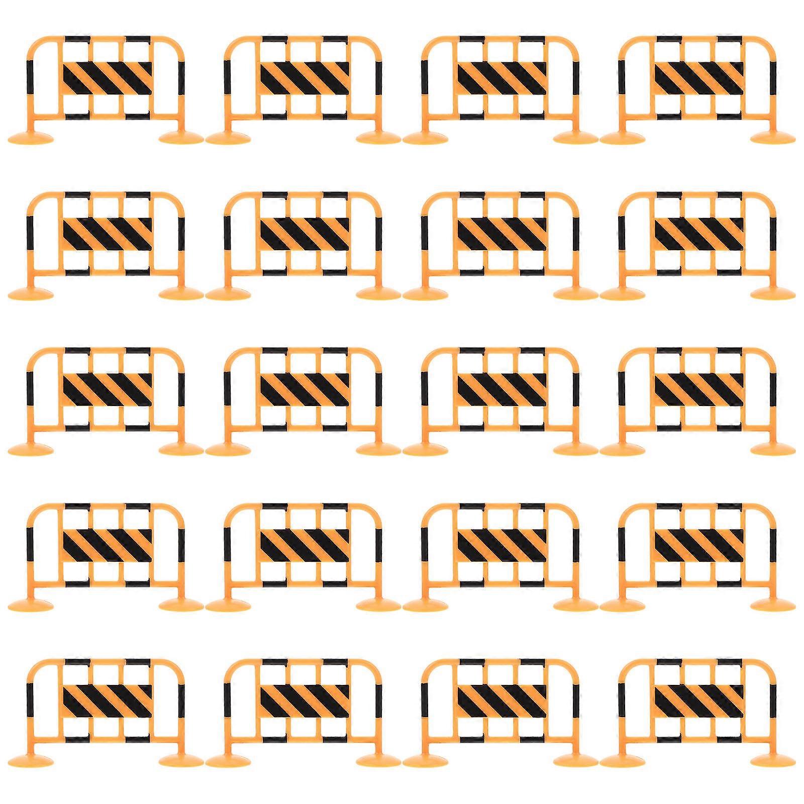 20pcs Roadblock & Street Road Signs Educational Set for Lightweight Simulation Traffic Learning – Early Development & Cognitive Training Tools for