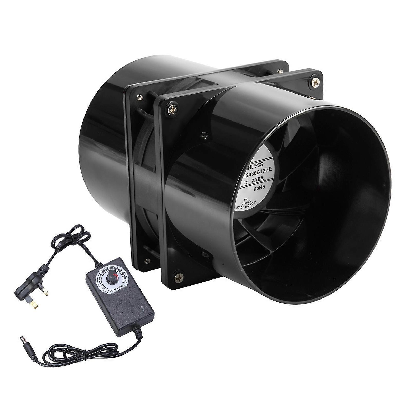 High Airflows 12V Ventilation Blower Fan With Removable ABS Housing For Grow Tents Server Cooling And DIYer Applications