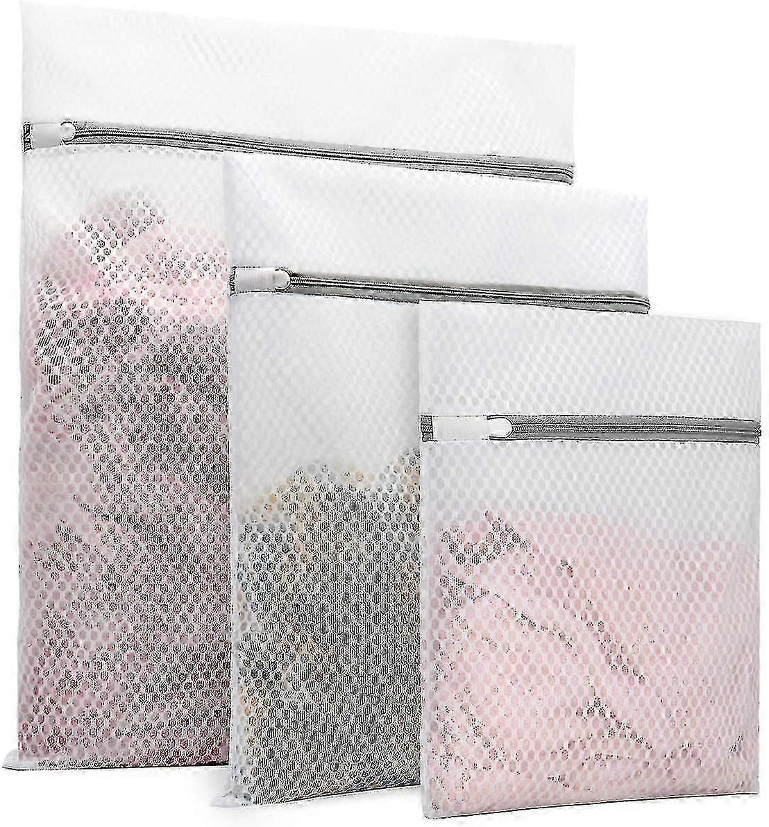 3pcs Mesh Laundry Bag, 1 Large 1 Medium 1 Small